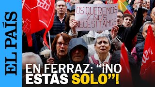 PEDRO SÁNCHEZ | Manifestación de simpatizantes del PSOE en Ferraz piden a Sánchez "que se quede"