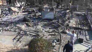 Strangers lending support to LA fire victims