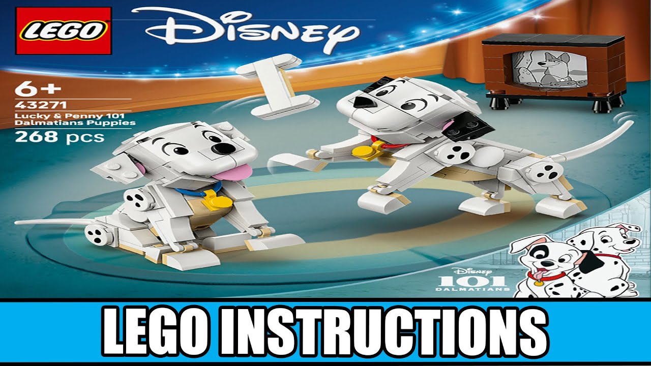 Disney - Lucky & Penny 101 Dalmatians Puppies LEGO instructions