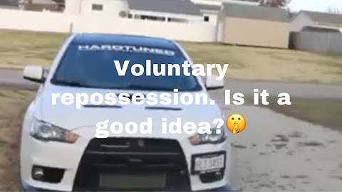 Voluntary Repo, is it the right thing to do ?🥱