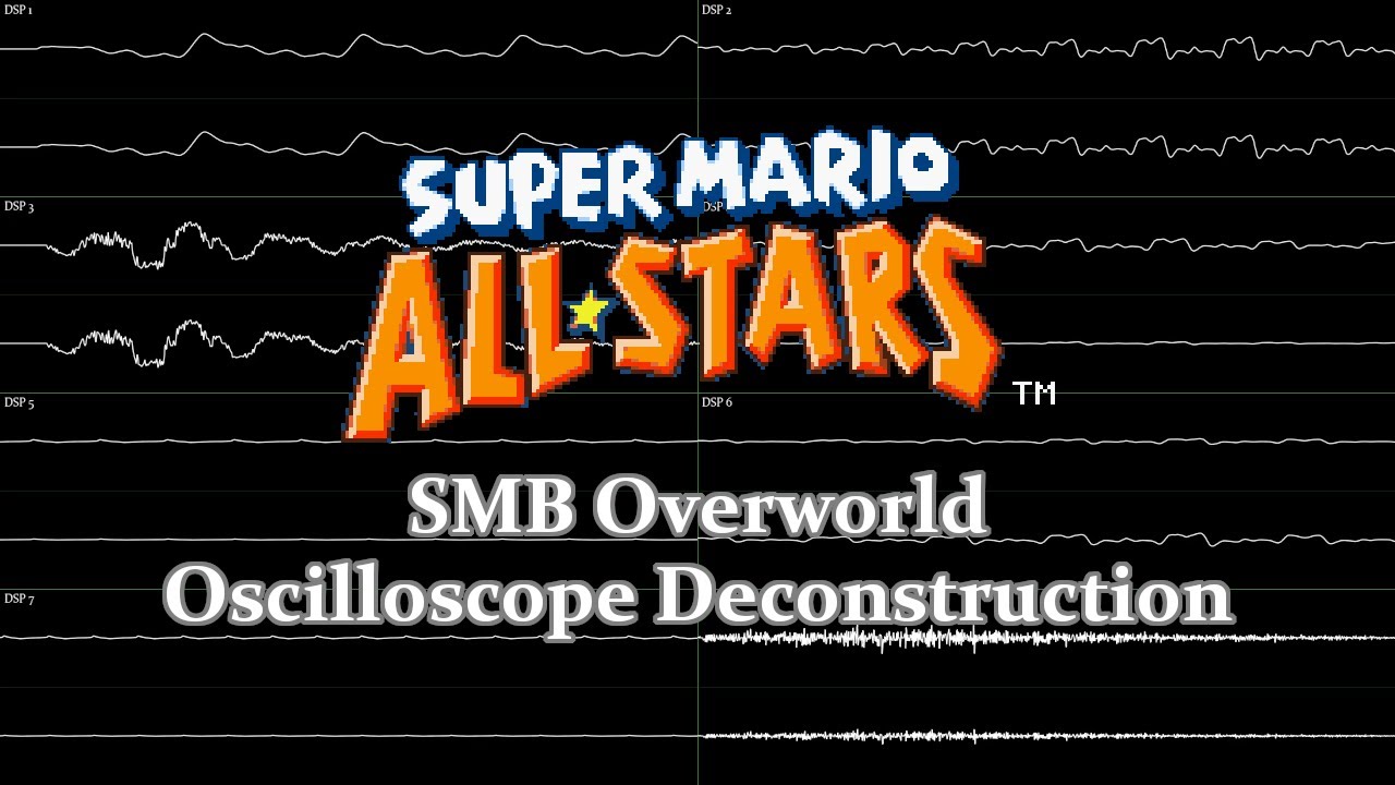 Super Mario All-Stars - Super Mario Bros. Overworld (Oscilloscope Deconstruction)
