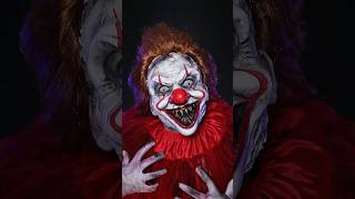 Creepy clown makeup! What do u think🤡 #halloween #halloweencostume #halloweenmakeup #clownmakeup