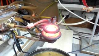 Induction heating levitation Cu in Air