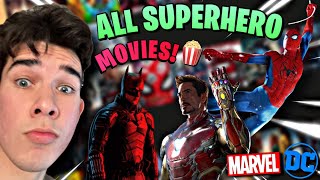 ULTIMATE Marvel & DC Superhero Movie Tier List! (TierMaker)