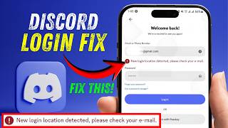 Fix Discord “New login location detected, Please check your email" Error | Fix Discord Login Issue