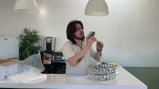 SeeU Mount Ceiling Light Fixture Chrome Chandelier Unboxing and Review! #productreview #unboxing #2