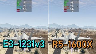 E3-1231v3 vs R5-1600X | BF 1 - AC Origins - COD WW 2 - GTA V - Crysis 3 | GTX 1080