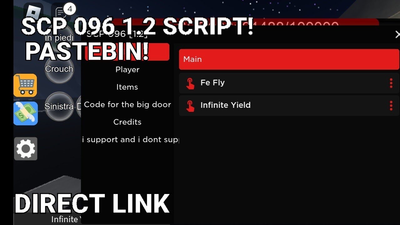 Roblox 096 [SCP] Script, Inf Health, Fullbright