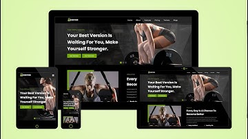 Responsive Fitness Website Design Using HTML CSS And JavaScript