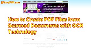 How to Create PDF Files from Scanned Documents with OCR Technology