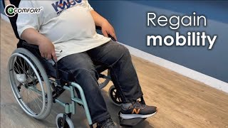 K7 plus series adjustable, transport, lightweight, bariatric wheelchair by Comfort