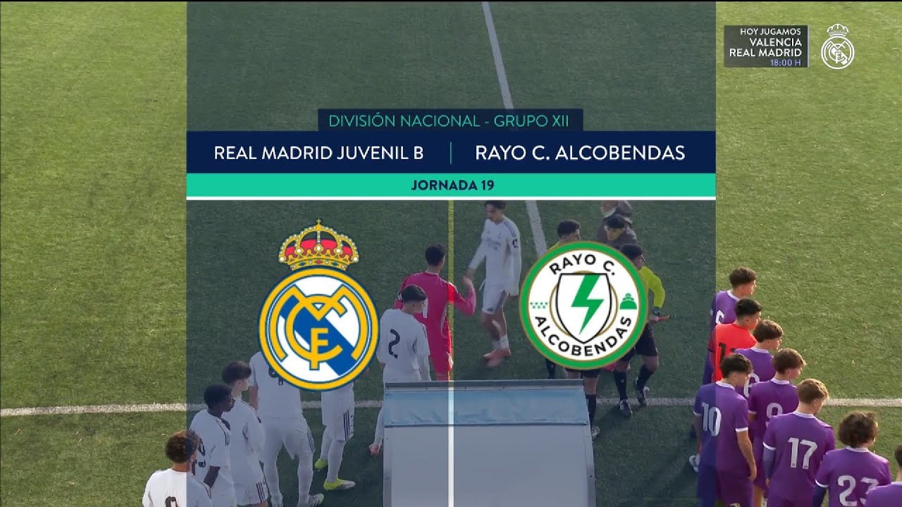 Real Madrid Juvenil B - Rayo C. Alcobendas (J19 - División Nacional Juvenil) - RMTV
