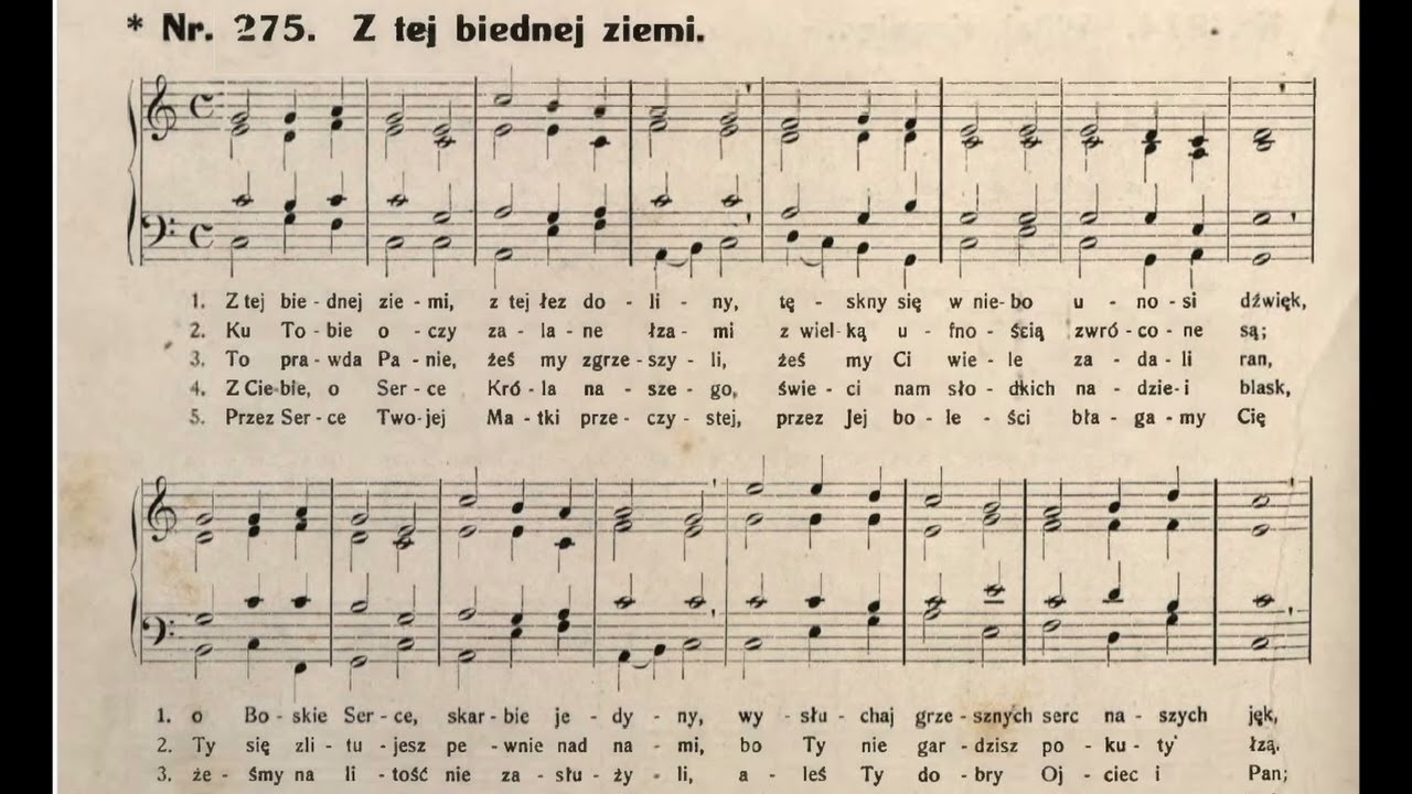 Z tej biednej ziemi, z tej łez doliny