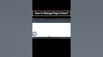 How to Change Page Colour in Autocad/Autocad 2023 /Page colour change in AutoCad#autocad #drawing