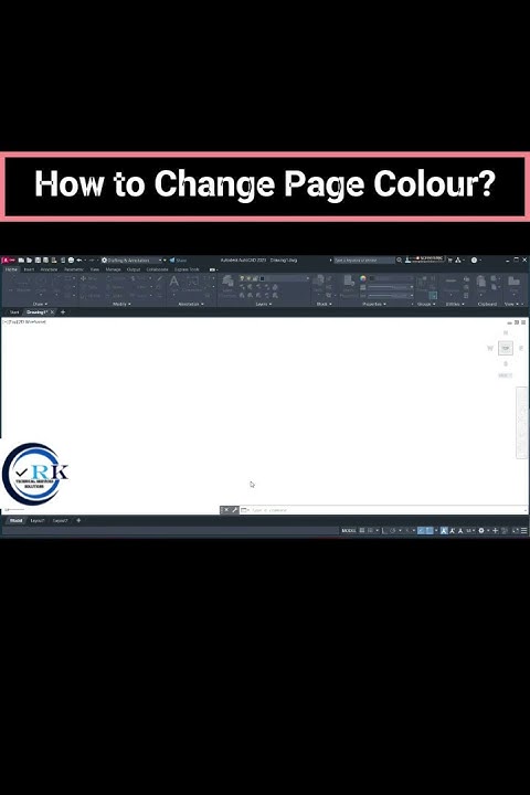 how-to-change-page-colour-in-autocad-autocad-2023-page-colour-change