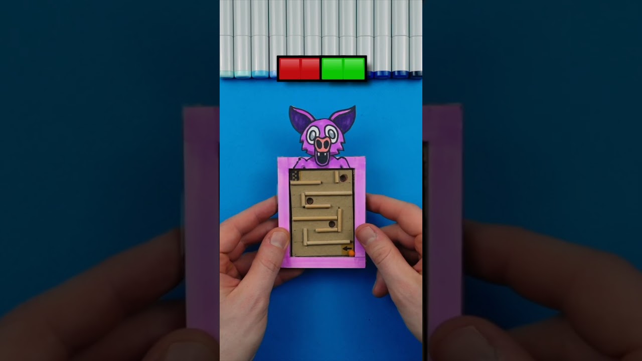 The BAT Amazing Pinball Maze Game Paper Craft Idea 🩷 