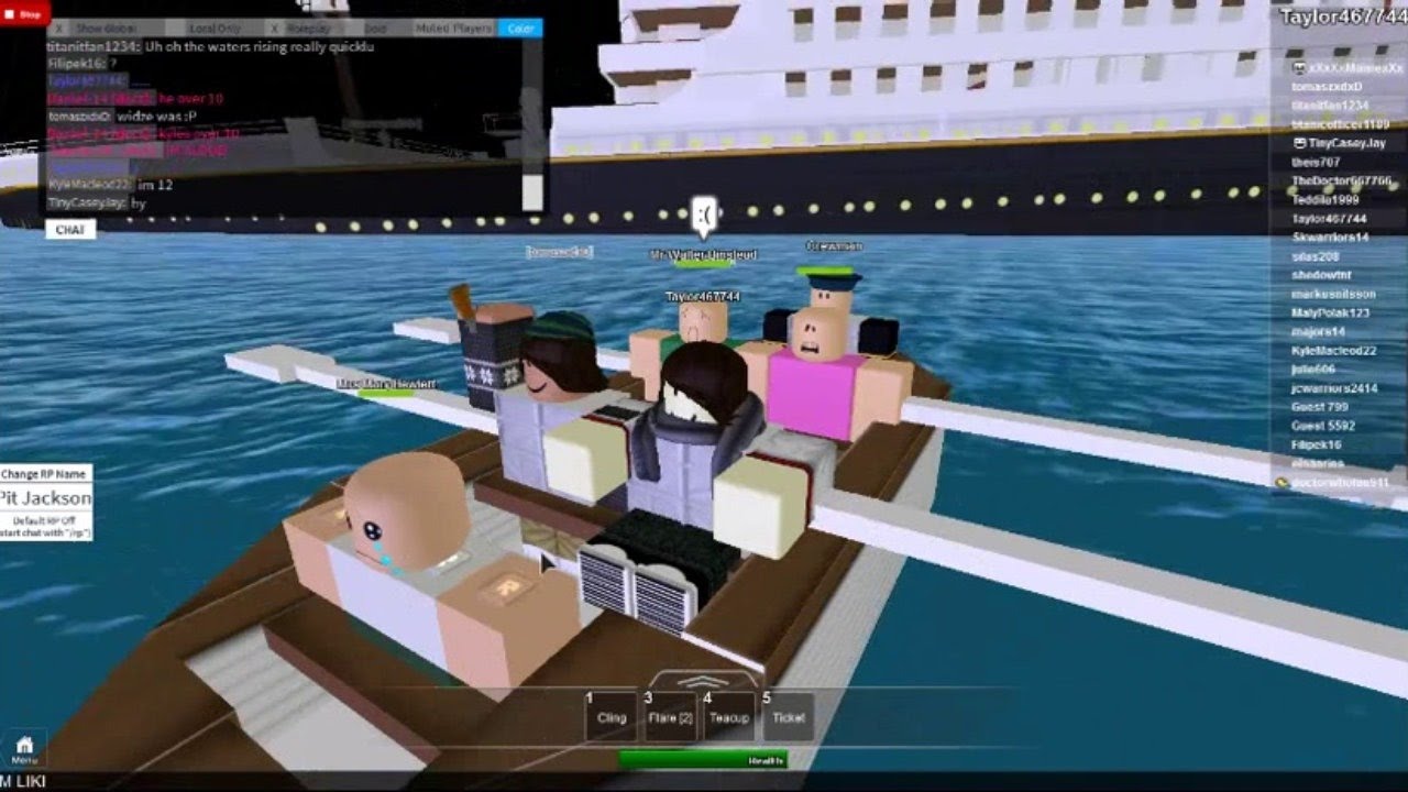 Roblox Titanic Sinking Crew Member Youtube