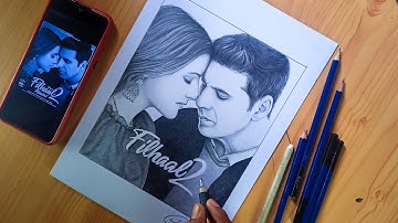 Making of Filhaal2 Mohabbat Poster Drawing | Akshay Kumar Ft Nupur Sanon |Artboysachin