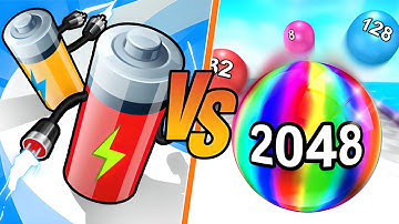 Ball Run 2048 | Battery Run - All Level Gameplay Android,iOS - NEW LEVELS BIG UPDATE