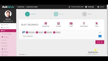 Importing contacts to SMS campaign via Address book | BulkGate SMS gateway