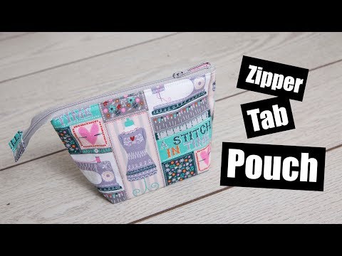 Tab Zipper pouch Sewing tutorial