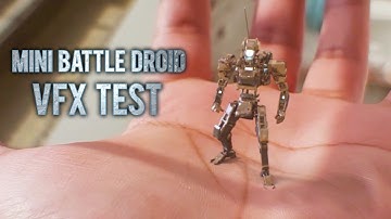 SCI-FI Short Clip Mini Battle Droid VFX Test (2020)