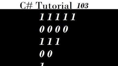 Printing Triangle Pattern in C# Example Fourteen