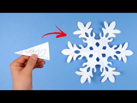 Kağıttan Çok Kolay Kar Tanesi Nasıl Yapılır? | Yılbaşı Süsü Fikirleri | Kendin Yap | Origami