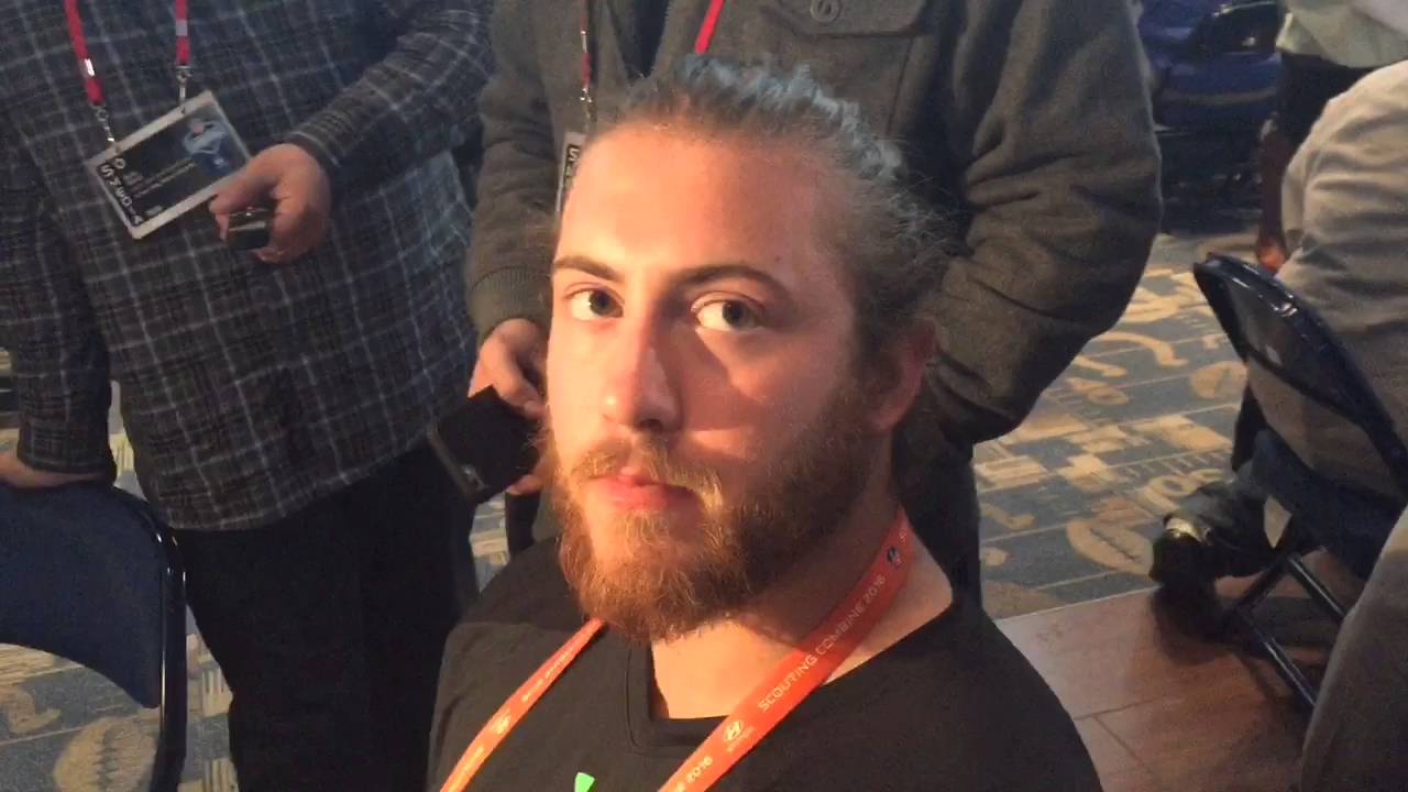 North Dakota State OT Joe Haeg on Carson Wentz