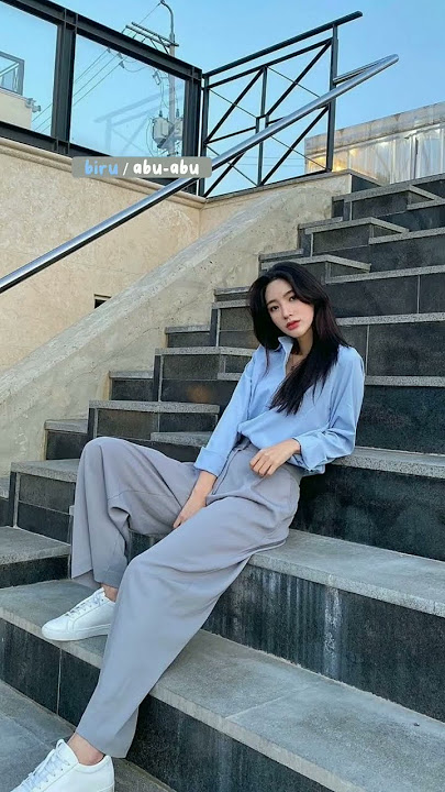 just info biar gk lebay ini nih kombinasi warna outfit khusus biru biar kelihatan pas saat lebaran