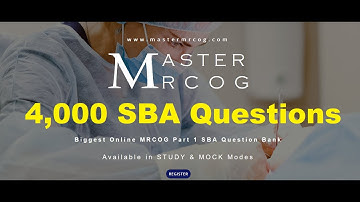 MasterMRCOG - 4,000 SBA question bank for MRCOG part 1 2023