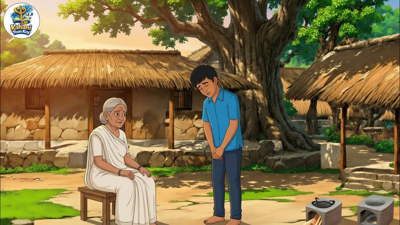 मां की ममता और बेटे की बेरुखी🌾 | Aalsi Beta | Hindi Cartoon | Moral Story | Kahani Toon Key