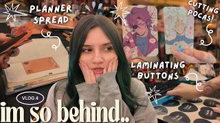 i'm so not ready for this con....🦷 con prep, bday plans & testing new products!! | studio vlog