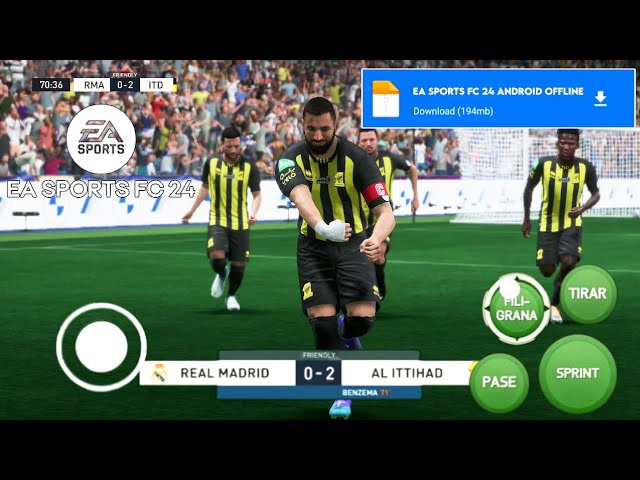 FIFA 14 MOD EA SPORTS FC 24 MOBILE OFFLINE WITH UPDATE KITS and TRANSFER 23/ 24 