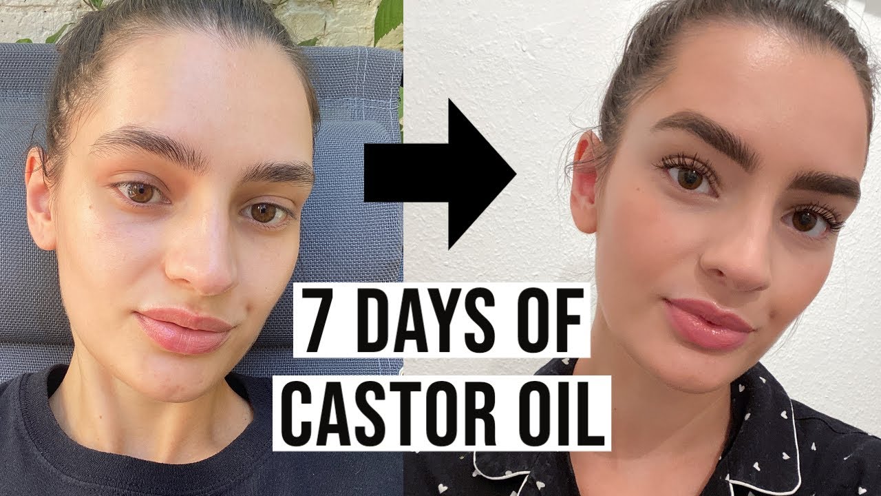 Castor Oil Eyelashes Before After