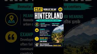 HINTERLAND Explained Simply |     UPSC Vocabulary Series #8