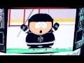 South Park's Eric Cartman at the Canucks @ Kings hockey game