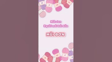 Cách móc mũi đơn, ký hiệu: X - móc len cho người mới bắt đầu #moclenchonguoimoi #mocmuidon #moclen