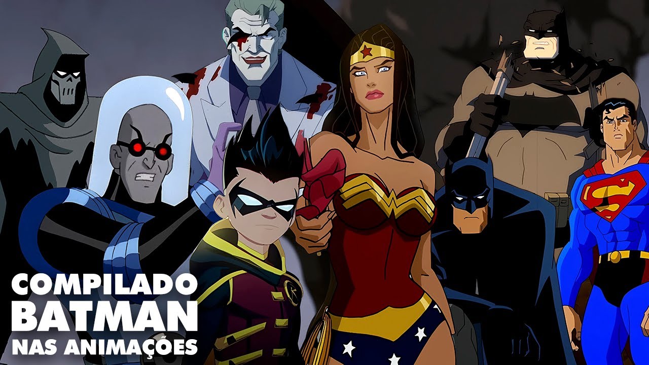 MARATONA BATMAN nas ANIMAÇÕES parte 1 | Melhores Momentos do Homem Morcego em Desenho