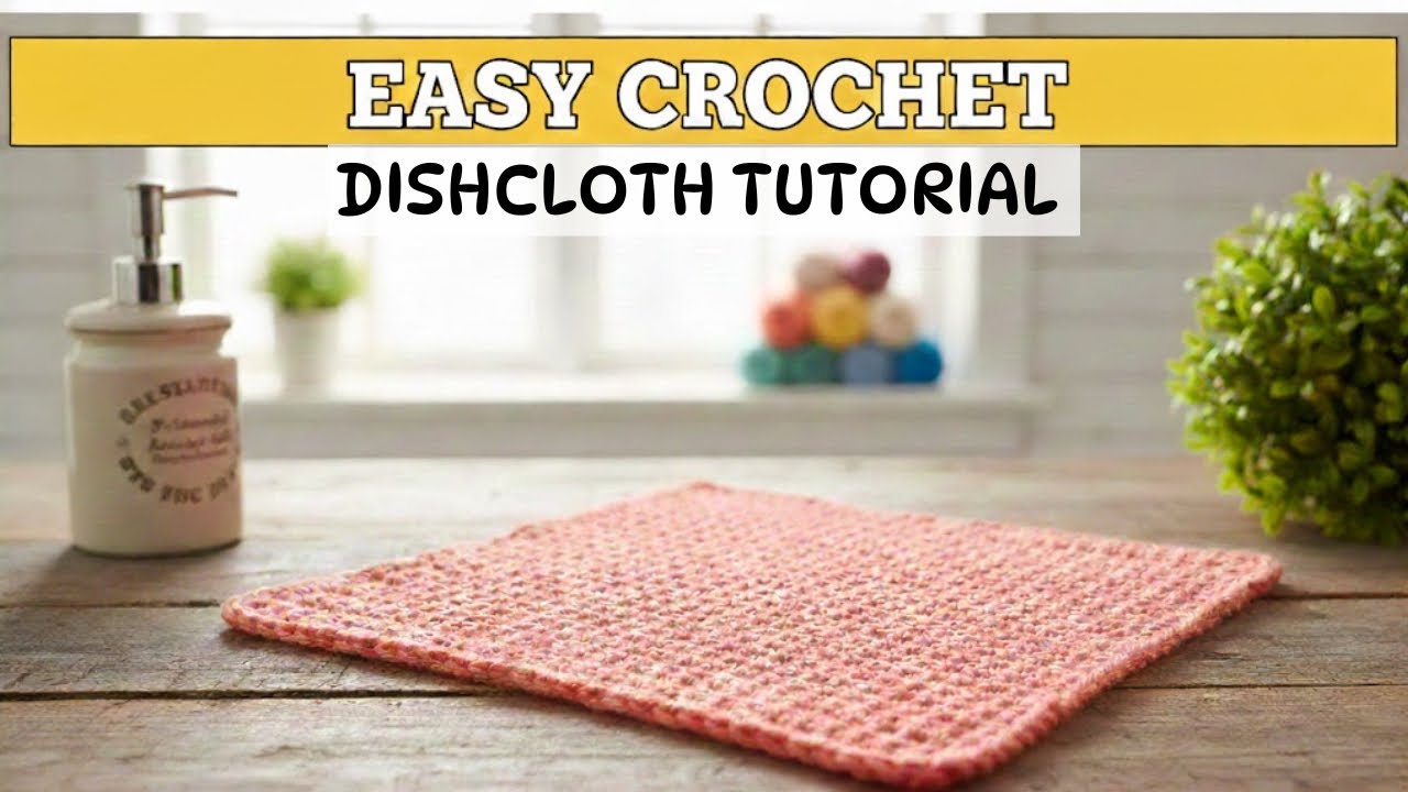 Crochet Easy Dishcloth Tutorial YouTube
