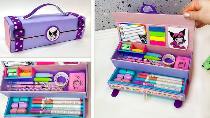 How to make a pencil case from matchboxes and cardboard / The best out of  waste / DIY pencil box 