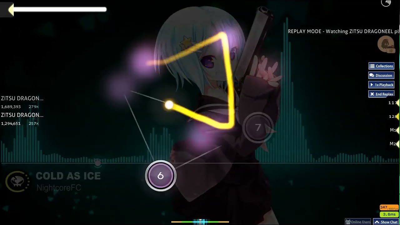 Sarah Conner - Cold as ice osu! gameplay