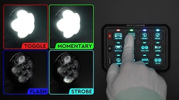 How to Set Up MICTUNING New P1B 12 Gang RGB Switch Panel?