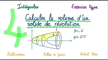 4e - intégrales 18 - Exercice de calcul du volume d