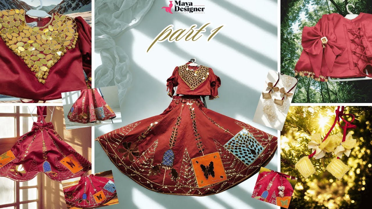 Unique lehnga choli ready with hand work.