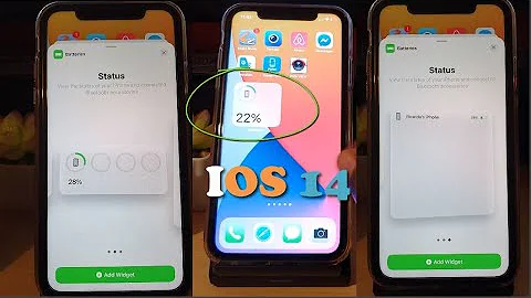Kde se zobrazí nový widget baterie?