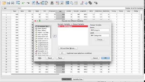 How to transform a Continuous variable to a Categorical, in SPSS