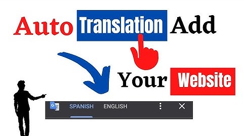 How To Add Automatic Translation in Your Website। Auto Change Your Website Language Other Country