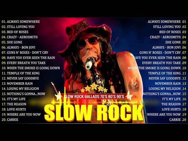 Slow Rock Nonstop Medley 70s 80s 90s 🔥 Best Slow Rock Ballads Of All Time class=