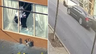 Video captures gunman in deadly funeral luncheon shooting #news